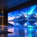 Concept ilustrativ Video-Wall 01 — Panoramă montană
