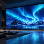Concept ilustrativ Video-Wall 04 — Aurora panoramică